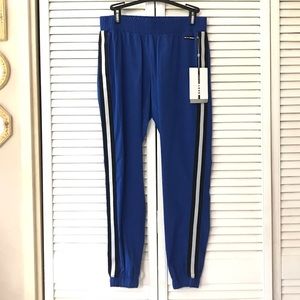 🆕 DKNY Sport Pants Womens XS Blue Reflective Athletic Activewear NWT